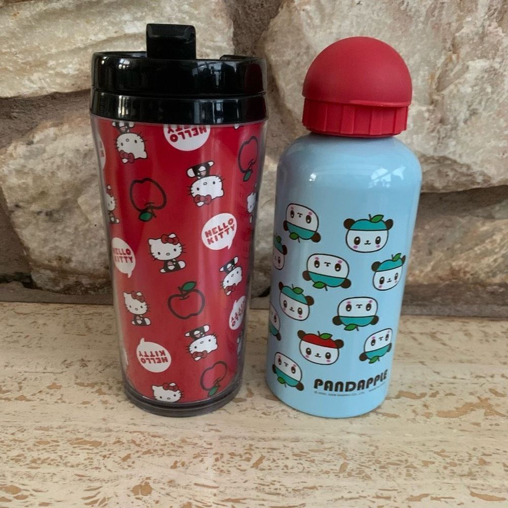 Hello Kitty tumbler  & Pandapple water bottle